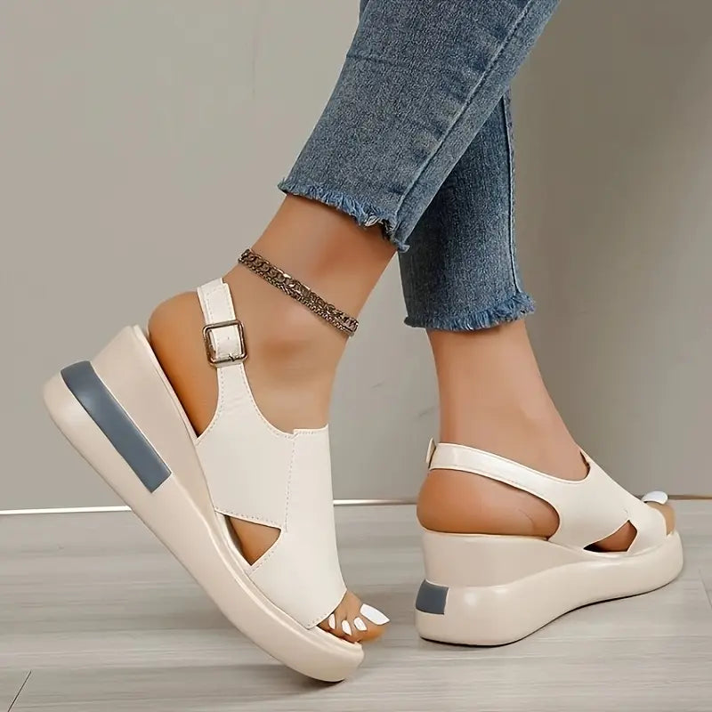 Sandalias de cuña para mujer, Zapatos de mujer
